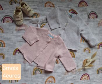 2 gilets 3 mois