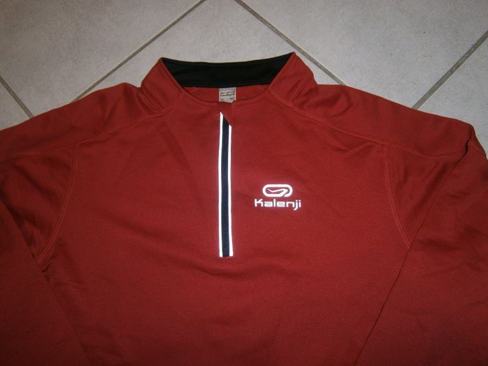 Tee-shirt ML sport rouge DECATHLON Taille S - photo numéro 3