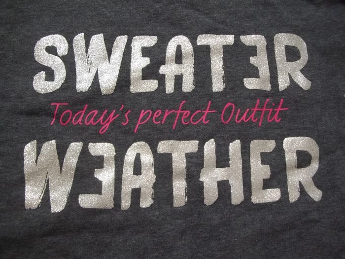 Sweat gris "SWEATER WEATHER" Here+There 158/164 - photo numéro 2