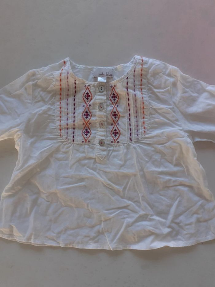 Tunique fille blanc 12 mois Mila blue - photo numéro 2