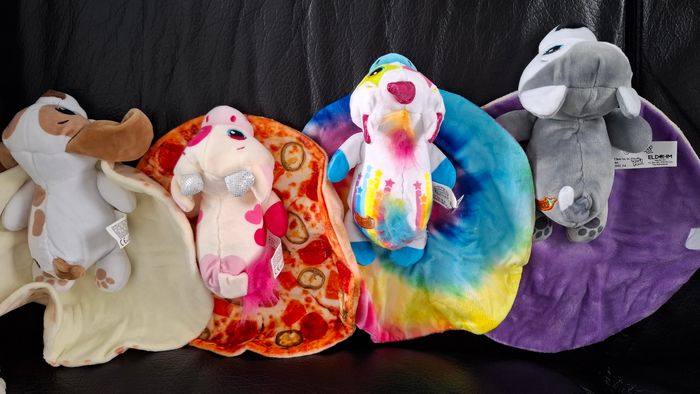 Lot peluches cutetitos tacos pizza action licorne vache chien - photo numéro 3
