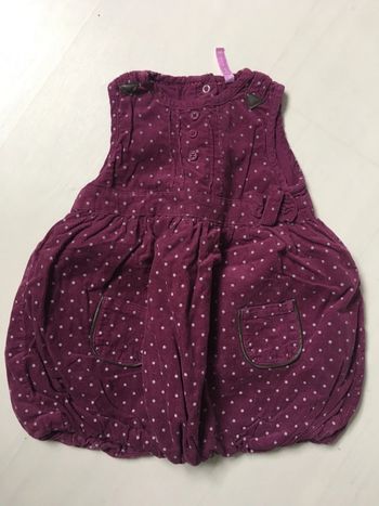 Robe boule 12 mois en velours