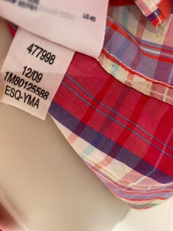 Chemise à carreaux, Tommy, finger taille 38/10 - photo numéro 18