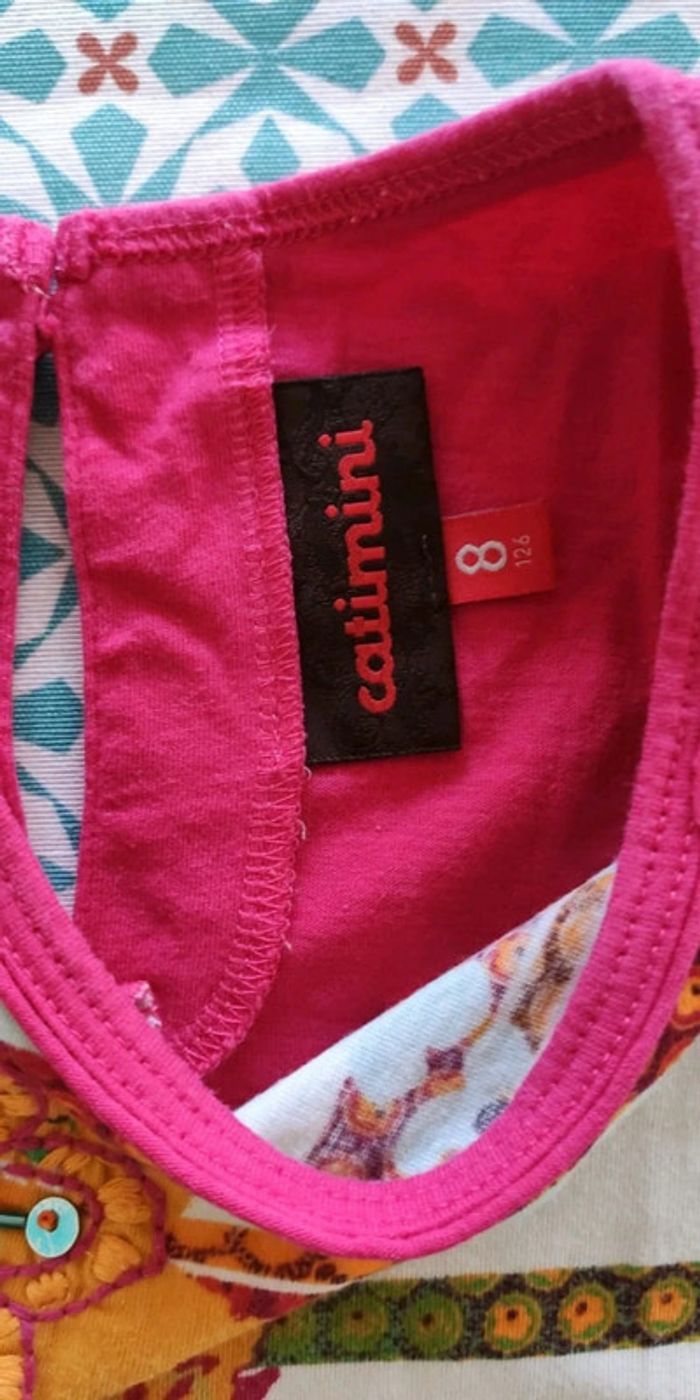 Catimini t-shirt manches courtes 8 ans - photo numéro 2