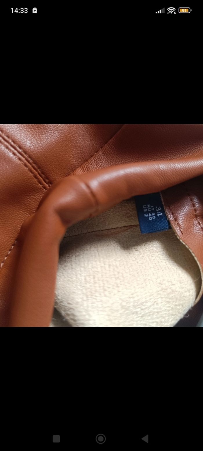 Jupe couleur Camel femme - photo numéro 4