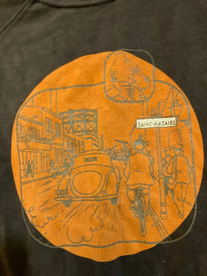 Tintin sweat taille 10 ans - photo numéro 3