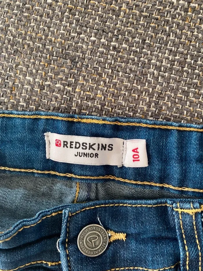 Lot 2 bermudas Redskins garçon – Jean bleu – Taille 10 ans – Neuf sans étiquette - photo numéro 6