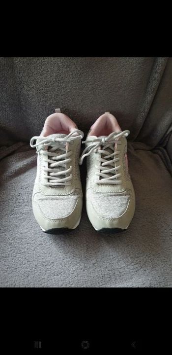 Baskets 39 grises et roses