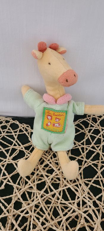 mini Peluche Teddy girafe doudou moulin roty vintage