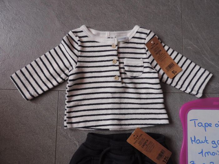 ensemble tape à l'oeil bas taille 3 mois haut grand 1 mois - photo numéro 3