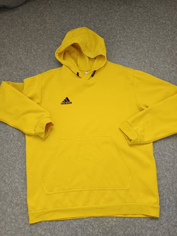 Sweat à capuche Adidas jaune citron taille L