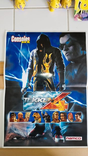 Poster Affiche Tekken 4 Virtu Fighter Sega Namco vintage jeu video game rare iv