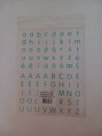Autocollants alphabet