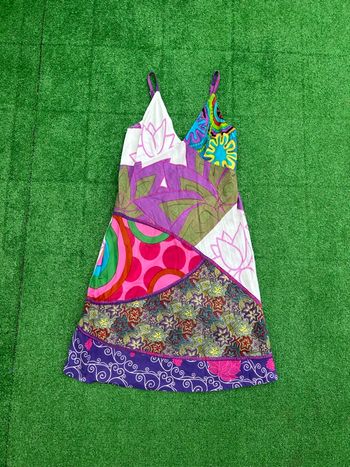 Robe bohème lotus multicolore 100% coton S/M