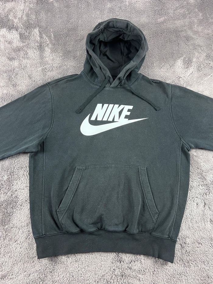 Nike Sweat à Capuche Noir Logo Blanc – Taille M Streetwear Homme - photo numéro 6