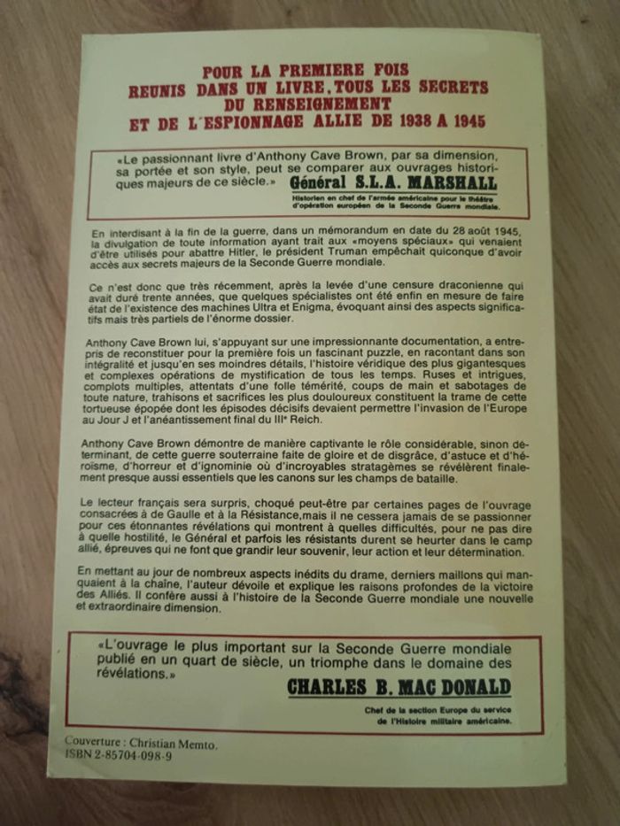 Anthony Cave Brown 🍀 La guerre secrète - photo numéro 2