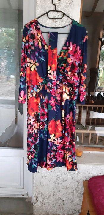 Robe grande taille fluide coloré