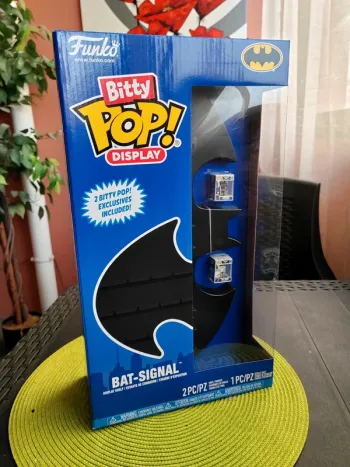 Grand présentoir Display / Bat-signal + 2 figurines Funko Bitty Pop, Batman & Joker