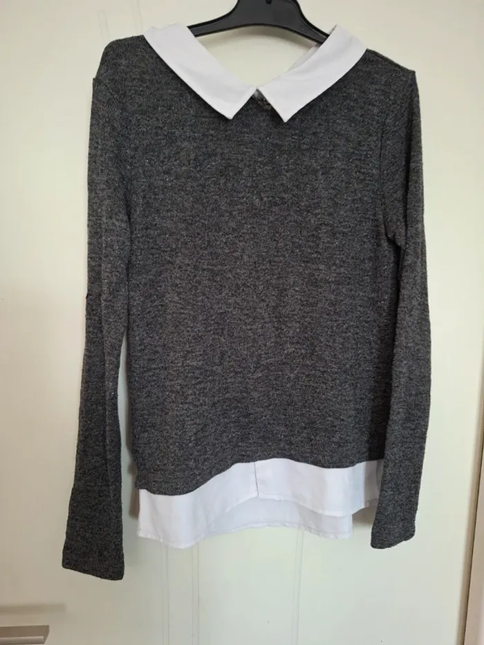 Pull gris lh