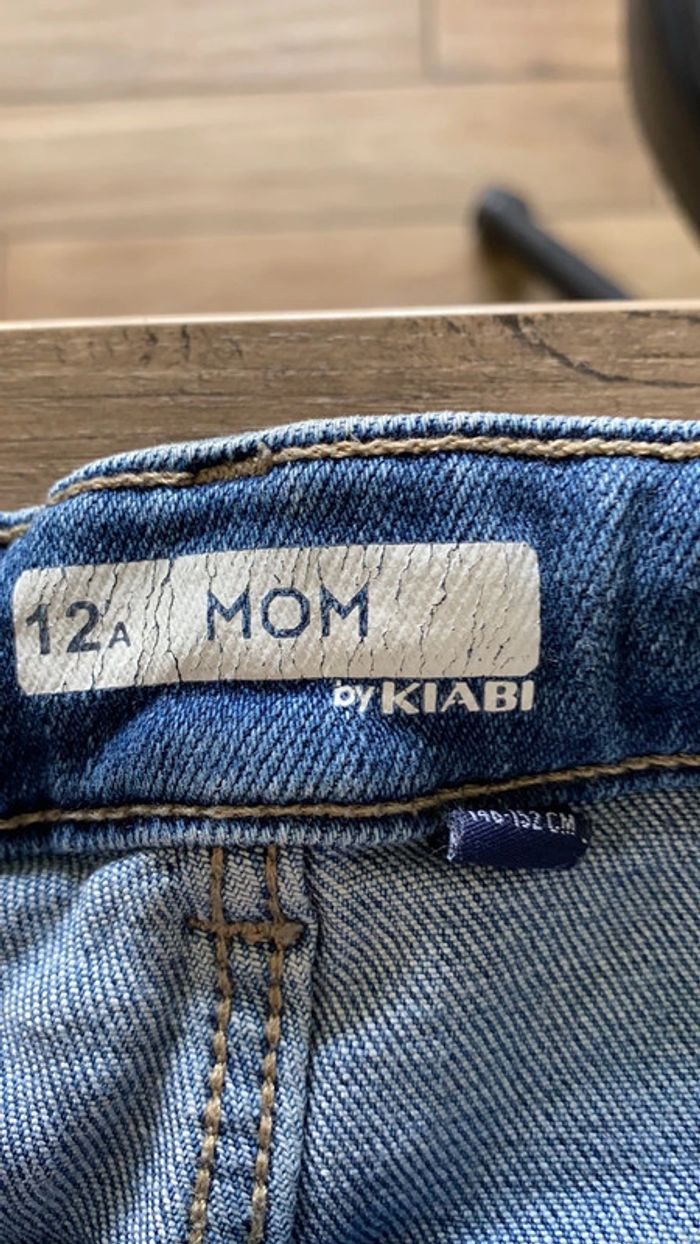 Jean mom avec perles - photo numéro 2