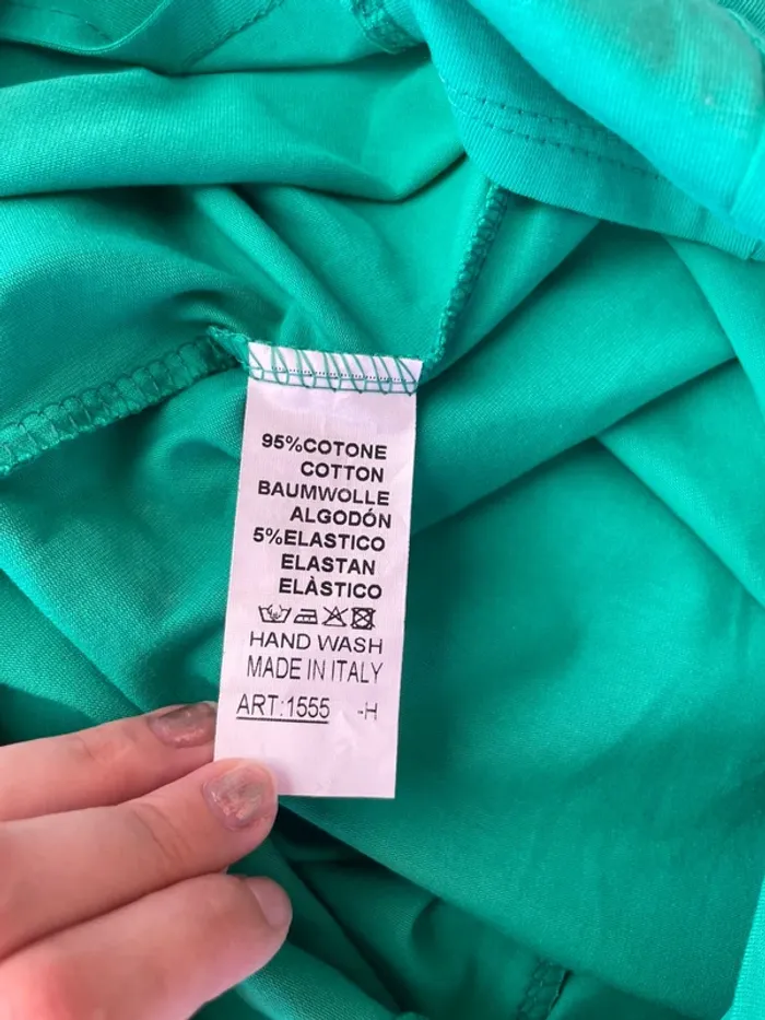 Robe verte avec gilet taille S - photo numéro 5