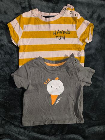 Lot de 2 Tshirts 3 mois 