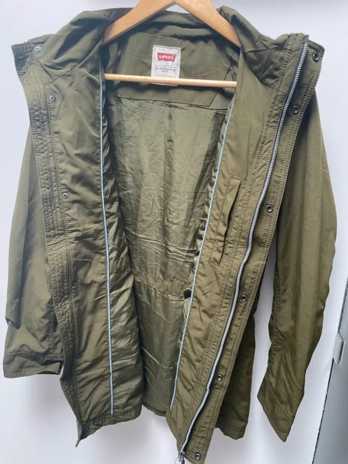 Levi's Green Coat Parka Women's Size M - photo numéro 9