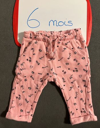 Pantalon molletonné lulu castagnette 6 mois
