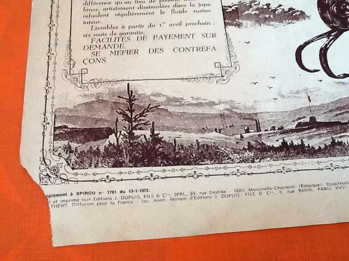 Poster Les Grands Projets (Janvier 1972) Edité et imprimé aux Editions J. Dupuis - photo numéro 5