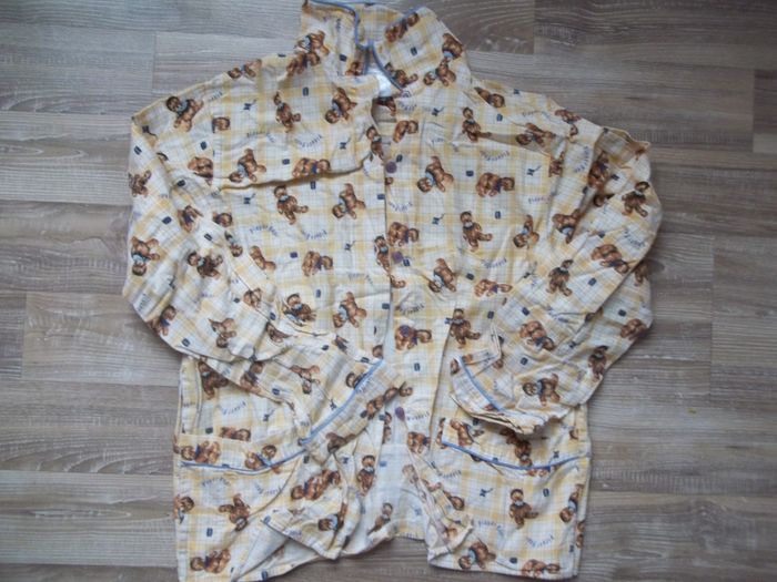 Pyjama flanelle jaune oursons Country Nuit 14 ans - photo numéro 2