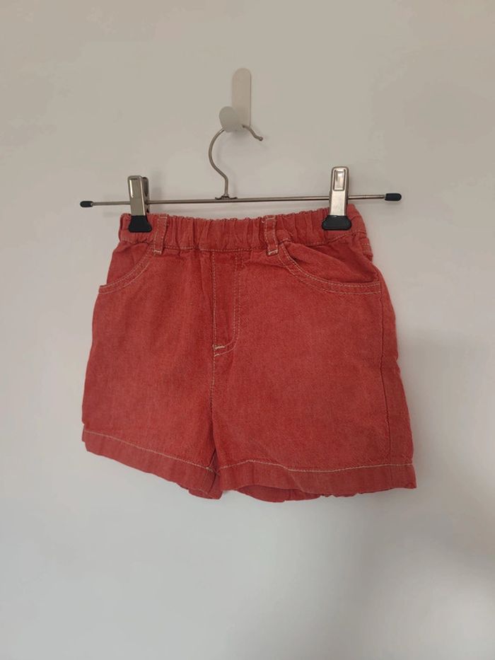 Short rouge Zara Baby 100% coton 69-74 cm
