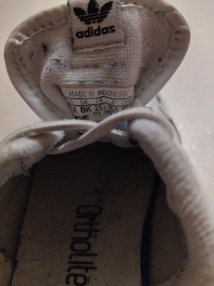 Basket adidas cuir. T 25 1/2 - photo numéro 4