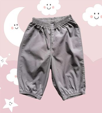 Pantalon léger ample taupe 18 mois