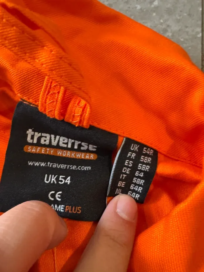 Combinaison orange traverse taille 58R Daletec, - photo numéro 4