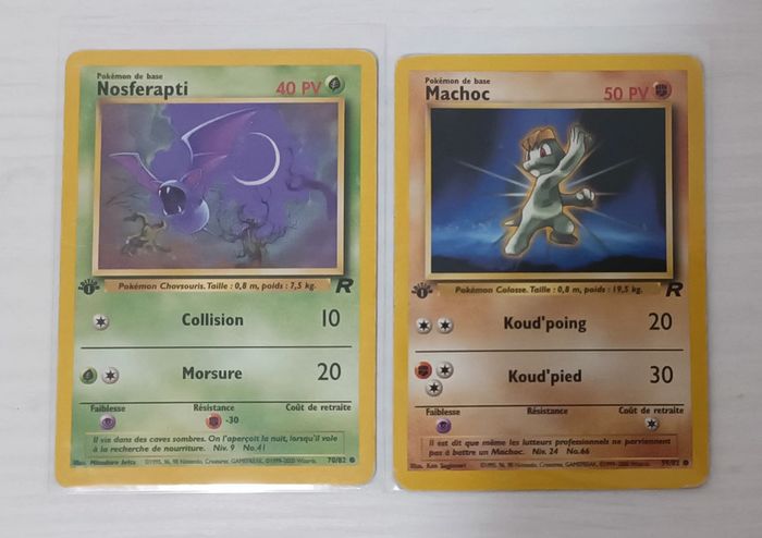 Machoc et Nosferapti édition 1 team Rocket