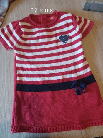 Lots de 2 robe en laine 12 mois