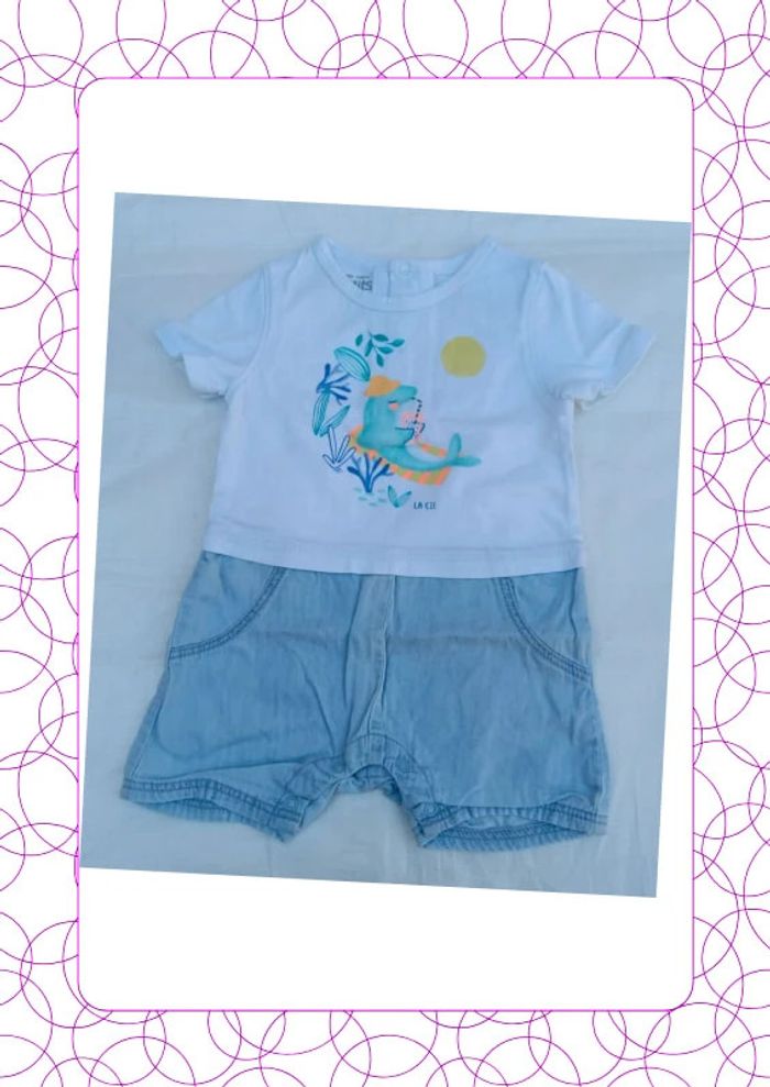 Combi-short 3 mois La Compagnie des Petits