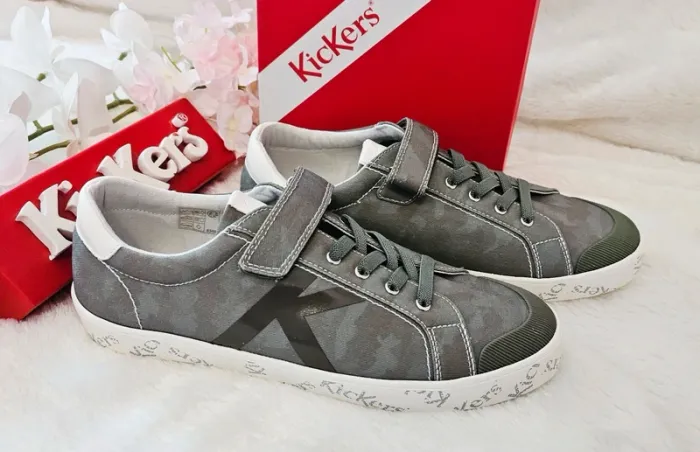 Baskets Sneakers Tennis Scratch Élastique Kickers T40