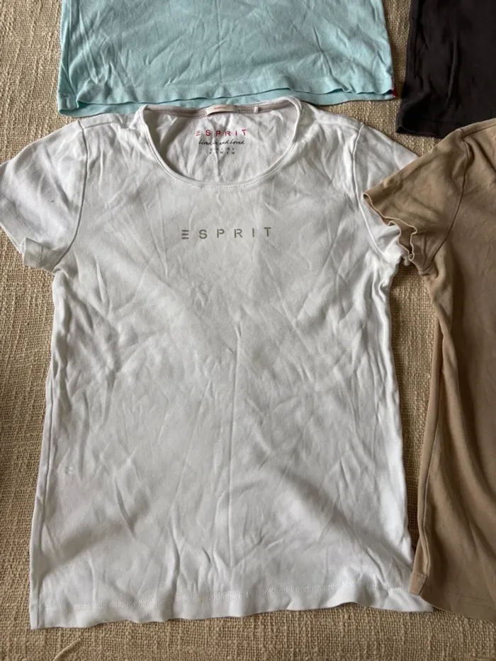 Lot 4 t-shirt esprit taille M multicolore - photo numéro 3