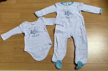 Ensemble pyjama + body Winnie 18 mois