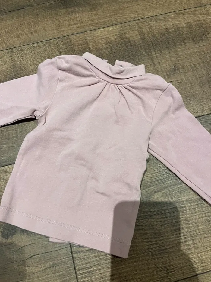 T-shirt manches longues rose - photo numéro 2