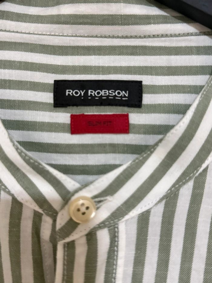 Roy Robson - Chemise à rayures, Blanche, taille XXL - photo numéro 2