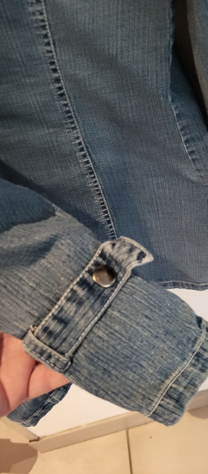 Veste longues en jeans taille 42 XL - photo numéro 4