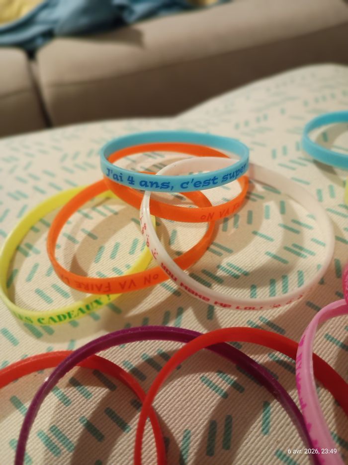 Lot 12 bracelets messages - photo numéro 2
