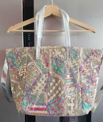 Sac  cabas /  à main en rafia neuf