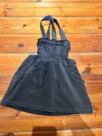 Robe salopette grise