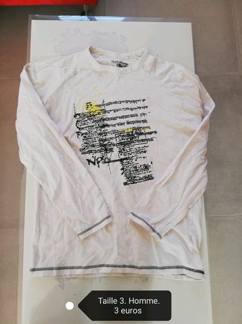 Tee shirt homme taille 3