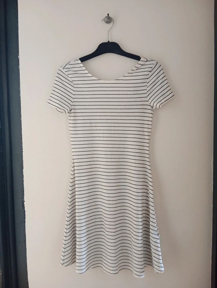 Robe été forme danseuse style marinière taille S - photo numéro 2