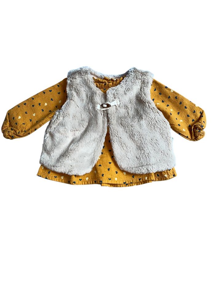 Lot vêtements bébé fille tunique boléro 6 mois