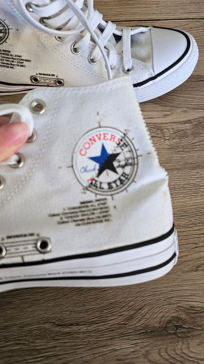 Converse blanches pointure 40 - photo numéro 6